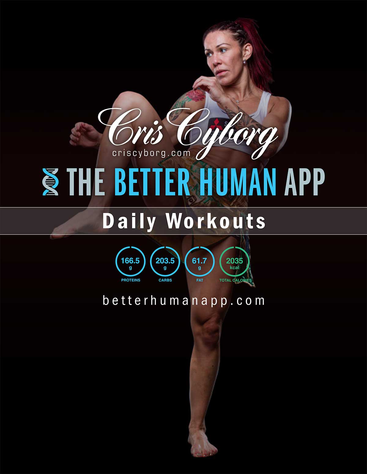 Cris Cyborg Better Human App Workout Booklet
