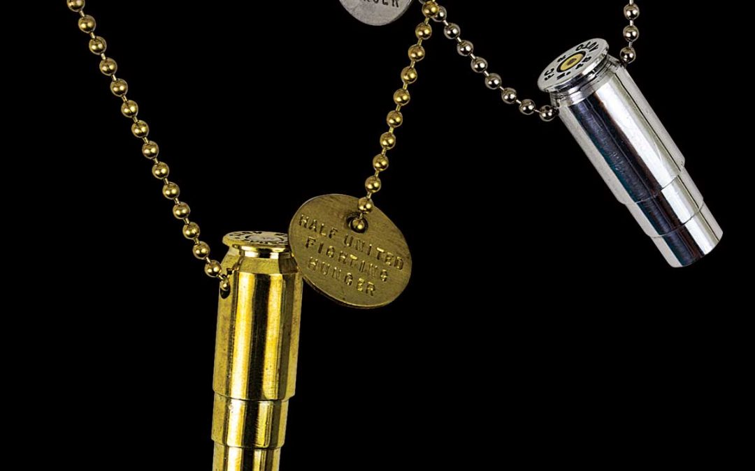 Half United Bullet Casing Necklace