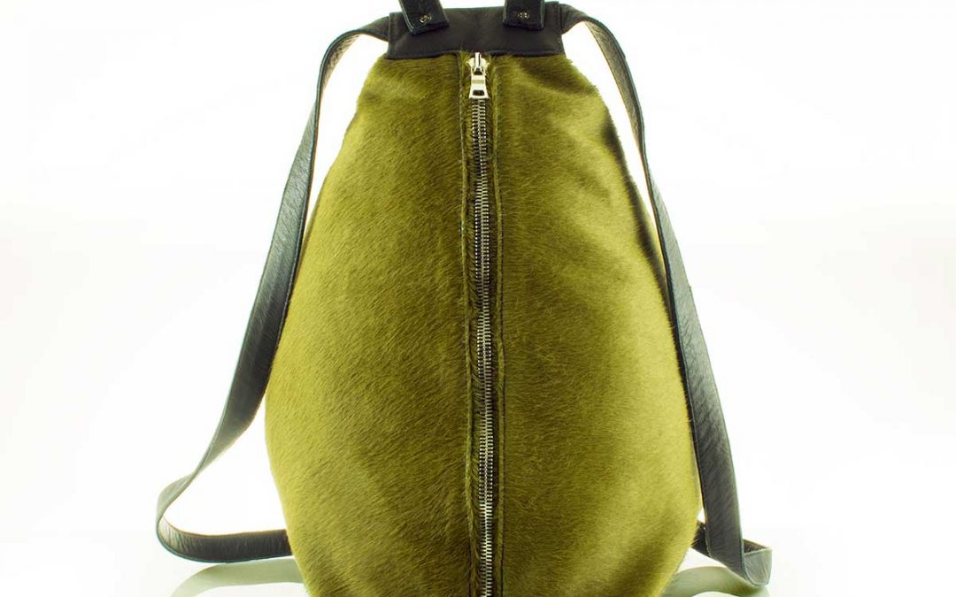 J Van Ryn Green Hide Backpack