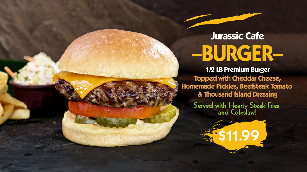 Universal Studios Jurassic Cafe Digital Menu Boards - Gatlin Creative