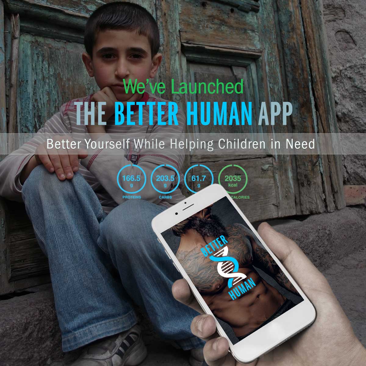 Better Human App Charity Social Media